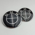 2 tk ABS 74mm 82mm BMW Kapoti Embleem Auto Esikapoti Logo Pagasiruumi Katte M&auml;rk BMW E39 E46 E30 E36 G20 E87 E60 E90 jaoks Tarvikud 82mmx1 74mmx1