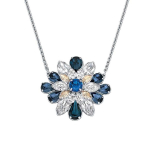 Swarovski Shourouk Logo Disain Kristallisulam Kullatud H&otilde;betatud Kaelakee Unisex kaelakee 5051923 Box (Random Color)