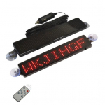 DC 12V LED-i kaugjuhtimispuldiga auto m&auml;rk Programmeeritav keritava s&otilde;numiga m&auml;rgistahvel punane