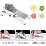 Multifunktsionaalsed juurviljade Julienneri k&ouml;&ouml;gitarvikud 18 t&uuml;&uuml;pi Reguleeritav k&ouml;&ouml;giviljal&otilde;ikur riiv Ohutu teradega riiv