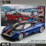 1:18 Pagani Huayra BC Blu Francia/Candy Blue koos s&uuml;sinikust detailidega 1/18 mudelauto Autoartilt