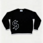 BeatStreet Y2K Pikkade varrukatega kampsun Dollar Gooti tikandiga pullover Gooti Retro Vabaaja t&auml;navariided Meeste karpjas kootud riided S