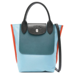 Longchamp Le Pliage Re-Play 3.0 Reljeefne logo Klappkinnitusega Nailonist kandekott Mini Naiste kandekott Sinine Oranž 10263093427 Basic Set (Bag) black