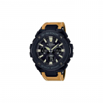 Casio CASIOG-SHOCK Moodne t&auml;navastiil Uus kihiline kaitsekonstruktsioon Spordikell Veekindel ja p&otilde;rutuskindel Kvartsmehhanism Nahkrihm GST-S120L-1B must