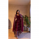 Peo Look Pulmariietus Anarkali &Uuml;likond India Pakistaani Disainer Salwar Kameez L-40