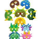 M&auml;nguasjad 10 tk Dinosaurus Maski jaoks Dinosauruse Kost&uuml;&uuml;m Rollim&auml;nguks S&uuml;nnip&auml;evapeo Meened Kingitused Kinder Spielzeug Lapsed Lapsed Poisid T&uuml;drukud OneSize yellow