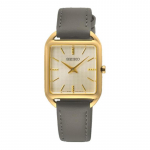 SEIKO 50 meetrit veekindel Kvarts veisenahast rihm 34,8*26mm naiste k&auml;ekell kuldne sihverplaat SWR090P1 kuld