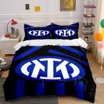 Sinimustad triibud, Interi logo. Voodipesukomplektid Tekikotikomplektid Tekikotid Padjap&uuml;&uuml;rid(1 * Tekikott 2 * Padjap&uuml;&uuml;ri (tekk ei kuulu komplekti)) 135x200cm