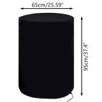 V&auml;litingimustes veekindel 210D Oxford IBC kottkate 1000L tolmukindel paagikaitse t&uuml;nnide hoiustamiseks 65x95cm must