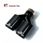 1 tk Remus Auto Tarvikud S&uuml;sinikkiust Kahekordne Summutiots Toruots Summutiots Autot&ouml;&ouml;riistad Universaalsele Golf5 6 7 BMW E46 E90 E60 ID 48MM-OD 76MM