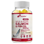 Kala&otilde;li Alaska l&otilde;hest ja kalast 1000 mg, esmaklassiline Omega-3 EPA ja DHA toidulisand, S&uuml;dame, aju, liigeste ja silmade toetuseks, 120 pehmet kapslit 120PCS