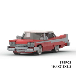 MOC Ehitusklotsid 1958 Klassikaline Fury Auto Mudel DIY Kokkupanek Klotside Komplekt M&auml;nguasjad Poistele