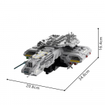 MOC Stargate BC-304 Odyssey ehitusklotside komplekt Sci-Fi filmi Maa lipulaev lahinguristleja lahingulaev Klotsid M&auml;nguasi T&auml;iskasvanutele ja F&auml;nnidele PDF instruction