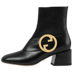 GUCCI Blondie nahast pahkluusaapad 5,5 cm Naiste Must 700016 C9D00 1000 35 black
