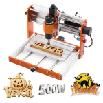 VEVOR CNC ruuter, 500W spindel, 3-teljeline puidu nikerdamise freesimismasin, 300 x 180 x 80 mm t&ouml;&ouml;piirkonnaga, v&otilde;rgu&uuml;henduseta kontroller, piirl&uuml;liti 30 x 18 x 8 cm