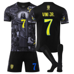 Jalgpalli treeningvorm 2526 V&auml;ljaanne Nr. 7 Vinicius 10 Neymar S&auml;rk Hingav Kiiresti Kuivav Treeningus&auml;rk XXXL