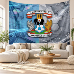 Coventry City Jalgpalli Seinakate, Pehme Kanga Seinale Riputatav, Dekoratiivne Taust Magamistoa Kodu Seinakunsti jaoks 180cmx200cm