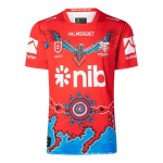 2026 NRL p&otilde;lisrahvaste vooru ragbi treening-s&auml;rk Mehed Naised Unisex Puuvill Spandex L&uuml;hikeste varrukatega meeskonnas&auml;rk XXXL red