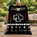 Rammstein tekk Flanelltekk Pehme hubane pl&uuml;&uuml;sist visketekk diivanile voodile Kerge kodu kaunistus Kingitused j&otilde;uludeks erinevad p&uuml;had 150cmx180cm