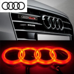 4D &uuml;mbertehtud LED-lamp auto esiv&otilde;re pagasiruumim&auml;rk AUDI A3 A4 A5 A6 A7 A8 S3 S4 S5 S6 S7 Q3 Q5 Q7 TT kaunistustarvikud 24.9x8.9cm black