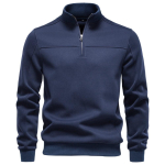 2026 poollukuga k&otilde;rge kaelusega puuvillane dressipluus &uuml;hev&auml;rviline vabaaja s&uuml;gis-talvine meeste pikkade varrukatega pullover soe hubane baasjumper meessoost XL blue