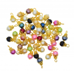 50 tk peent sorti v&auml;rvi p&auml;rlfiligraanne lillekork v&otilde;lusid ehteid as described mitmev&auml;rviline