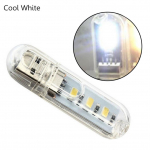USB 5730 SMD 3 LED &ouml;&ouml;valgusti Matkalamp S&uuml;learvutitele Arvuti valge