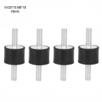 4 tk M6 kummikinnitused meeste vibratsioonivastased vaikseplokised autopaadi poolid VV20*15 M6*18