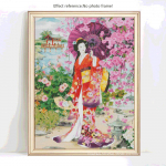 Teemantmaaling &uuml;marate kividega Portree Kodukaunistus Teemanttikandid T&auml;ispilt 20X30