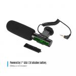 Kaamera videosalvestusmikrofon Super-Cardioid Pickup Mini Mic jaoks must