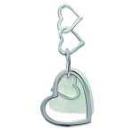 Les Tr&eacute;sors De Lily [D4596] - h&otilde;bedane ripats 'Pearly Hearts' H&otilde;bedane valge - 35x20 mm valge