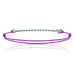 Les Tr&eacute;sors De Lily [J0822] - Bracelet Argent 'Billes' rose argent&eacute; - 1. 5 mm Heleroosa