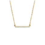 Les Tr&eacute;sors De Lily [K3727] - kullatud kaelakee  Goddess  valge kuld - 20x2 mm kuld