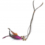 Les Tr&eacute;sors De Lily [N4073] - Collier ethnique 'Cheyennes' orange rose pruun