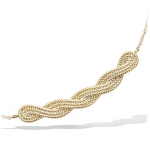 Les Tr&eacute;sors De Lily [Q1084] - kullatud  Chor&eacute;ographie  kaelakee (punutised) - 45x6 mm kuld