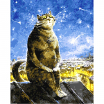 Kassi teemantmosaiik DIY loomade teemantmaal 5D teemanttikandid ristpistes 20X30CM