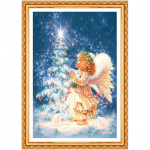 Teemanttikandid J&otilde;uluingel T&uuml;druk Teemantmaal Ristpistes T&auml;is&uuml;mmargune Rhinestone 20X30CM