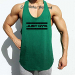 Muscleguys Just Gym Fitness Meeste Stringer Tank Top v&otilde;rk Kulturismi Tanktop Muscle Singlet Varrukateta Vest XL