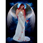 5D DIY Teemantmaal t&auml;isring puur  Cartoon Angel  Rhinestone tikandid ristpistes 20X30CM