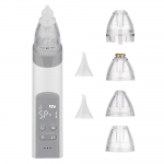 2 in 1 Baby Nasal Aspirator & Blackhead Remover Vacuum Electric Nose Suction Nose Cleaner with 3 valge