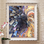 Teemantmaal t&auml;ispuurmosaiikristpistega 5D teemanttikandid kunstikaunistus Uus saabumine Full Round 20X30CM