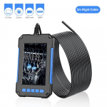 P40 kaasaskantav k&auml;eshoitav t&ouml;&ouml;stusliku endoskoobi boreskoobi kontrollkaamera IP67 veekindel 5,5 mm objektiiv 2m Rigid Cable sinine