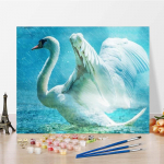 K&auml;sitsi maalitud numbrid &otilde;limaal DIY maalimine numbrite j&auml;rgi Kodukaunistus Digitaalne &otilde;limaal L&otilde;uend 40x50cm no frame