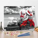 Kodukaunistuse numbrid &Otilde;limaal DIY maalimine numbrite j&auml;rgi Digitaalne &otilde;limaal Kunstil&otilde;uend 40x50cm no frame