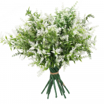 10 kimpu v&otilde;lts lavendli plastist lehed kunstlilled kodu rohelus &otilde;ue pulmakaunistuseks valge
