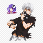 Kaneki render Tokyo Ghoul Ken Kaneki triikimisplaastrid r&otilde;ivaste jaoks. Aplikatsioonid Kleebised riietel Kuumustundlik kohandatud plaaster