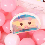 Cartoon Pig Laser Women Lady h&uuml;gieenisidemed Pad Kid M&uuml;ntide rahakott TPU V&auml;ike m&uuml;ndikott T&otilde;mblukk Raha K&otilde;rvaklappide Tampoonihoidja Rahakott