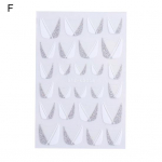 Erksad pildid k&uuml;&uuml;nte liugurid &Otilde;rnad kerged DIY Glitter Prantsuse joonega s&auml;delevad kaldus ribakleebised F