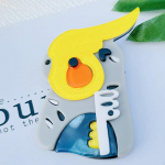 Blucome armas akr&uuml;&uuml;list koomiksist papagoilind pross naistele meestele kott&uuml;likond Hijiab pins uusaasta kingitus punane