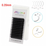 Must, &uuml;ksikud, poogitud kunstripsmed, paksus 0,20 mm, &uuml;ksikpikkus 8-25 mm, loomulik kumerus C/D/dd, pikendatud. Meik 0.20mm--C--8mm